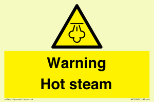 Warning Hot steam
